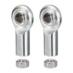 HiPicco CF5 Rod End Bearing Heim Joints, 5/16 x 5/16-24 Right Hand Female Thread Heim Joint with Jam Nuts 2pcs