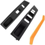 AUTO OCCASION Window Switch Front Left Right Panel Bezel Trim Compatible with 2012-2014 Toyota Yaris L LE SE 4 Doors Replace 74232-52550-C0 74231-52650-C0