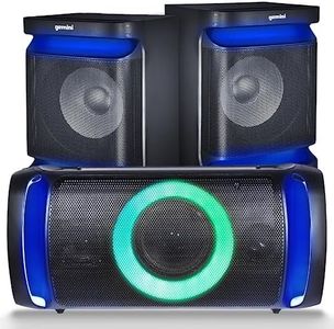 Gemini Sound GSYS-2400 Compact Home Stereo System | 2400W Peak Power | Bluetooth, USB & Analog and Digital Inputs | Multi-Color LED Party Lighting | Ideal for Parties, Karaoke & Home Theater