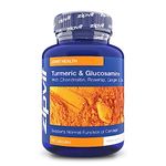 Zipvit Turmeric & Glucosamine Complex with Chondroitin, Vitamin C, Rosehip, Ginger & Zinc. 90 Capsules. High Strength Joint, Bone & Cartilage Health, Reduces Fatigue, Immunity Support