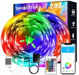 DAYBETTER Led Strip Lights 200 ft(2 Rolls of 100 ft) Smart Strips with App Control Remote, Led Lights for Bedroom, Music Sync Color Changing for Room Home Decor Party Festival