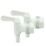 2 Pack Bottling Bucket Plastic Spigot, Replacement Spigot for Beer or Soda Homebrewing