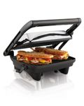 Hamilton Beach Panini Press Gourmet Sandwich Maker, Black - 25460