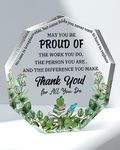 Coworker Gift Friend Gifts Acrylic Thank You Gift for Women Men Inspirational Gifts Office Gift for Colleague Leaving Job Gifts Retirement Gift Employee Appreciation Gifts Acrylic Plaque Keepsake