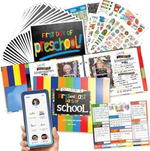 Class Keeper School Keepsake Kit,Primary Stripes Class Keeper, Primary Text School Photo Prop Deck, School Rocks Sticker Set, Class Keeper Mobile App