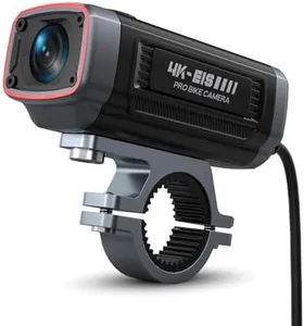 AKEEYO-710Pro EIS Motorcycle Camera, 4K28FPS 20MP WiFi Motorcycle Dash Cam, IP66 Ultra HD Waterproof Motorcycle Helmet Camera, 142° Wide Angle View Night Vision with 64GB Card, G-Sensor, Parking Mode