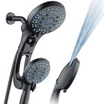 AquaCare AS-SEEN-ON-TV High Pressure Handheld/Rain 50-Mode 3-Way Shower Head Combo with Adjustable Arm - Antimicrobial Nozzles, Tub & Pet Power Wash, 6 ft. Stainless Steel Hose, ORB Bronze Finish