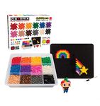 Pix Brix Pixel Art Puzzle Bricks – 6,000 Piece Pixel Art Container, 12 Color Dark Palette – Interlocking Building Bricks