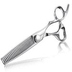 YASAKA Professional Hair Cutting Thinning Scissors with Sharp Convex Blade, Premium Stainless Steel Cobalt Alloy for High Quality Hair Thinning Scissors, B Scissors