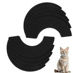 10pcs Carbon Filters for Litter Robot 4, Activated Charcoal Filters Replacement Carbon Filters for Litter Box Cat Litter Box Filters Replacement Compatible with Litter Robot 4 (Black)