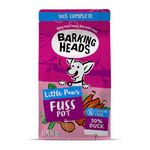 Barking Heads Complete Dry Dog Food 1.5kg - Adult Little Paws (Small Breed) Fuss Pot Duck - Natural Grain Free Hypoallergenic for Fussy Eaters & Sensitive Stomachs - Vet Approved