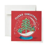 American Greetings Christmas Cards, Snowglobe (6-Count)