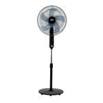 Usha Cyclotron 400mm 5 Blade Pedestal Fan (Black)