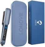 Touch Control Titanium Wide Plate Hair Straighteners for Thick Hair - Professional Flat Iron Hair Straightener