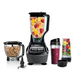 Ninja Kitchen System | All-in-One Food Processor & Blender for Smoothies | Includes Pitcher, (2) 16 oz. to-Go Cups & 8-Cup Bowl | Makes Salsa, Dough, Shakes, & Frozen Drinks | 1500W | Black | BL770