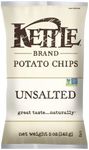 Kettle Chips Unsalted 5 Ounce (Pack of 3)