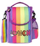 Fringoo - Large Capacity Kids Strap Lunch Bag | Small Cool Bag Kids Lunchbox | Perfect As School Lunch Bag For Girls - Rainbow Lunch