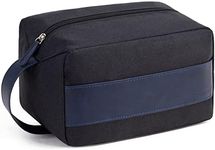 Vorspack Toiletry Bag for Men - Large Dopp Kit for Travel Water Resistant Travel Bag for Toiletries Accessories Lightweight Toiletries Bag - Black&Blue