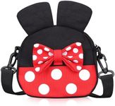 Cute Disney Crossbody Bag for Little Girls Toddler Minnie Mouse Crossbody Purse Kids Small Shoulder Bags Mini Cartoon Cross Body Bag with Mouse Ears