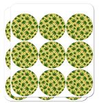 Marijuana Pot Weed Leaf Pattern Planner Calendar Scrapbooking Crafting Stickers