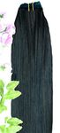 Forever Young UK Premium Weft Human Hair Extension Full Head Weft Jet Black 1# (22")