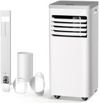 Havato Portable Air Conditioner 8,000 BTU, 3-in-1 AC Unit with Cooling Fan Dehumidifier for Cools up to 350 sq. ft, 24H Timer, 2 Speeds, Remote Control, LED Display, for Bedroom/Office/Home, White
