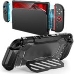 SUPCASE UBPro Stand Case for Nintendo Switch 2 2025, [Foldable Stand] [Military-Grade Protection] [Joy Con Remove Friendly] Dockable Integrated Cover Accessories Compatible with Switch 2, Black