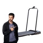 Cultsport Treadmill Baytown 2 HP Peak DC Motorized|Under Desk Treadmill | Home Workout | Max Speed 8 Km/Hr | Walking Pad | Max User Weight 110 Kg | Black