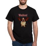 CafePress Basset Hound Woohoo! T Shirt Men's Traditional Fit Dark Casual Tshirt Black