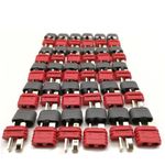 Deans Connector | Deans Plug | T Connector, Upgrade Version, 15 Female + 15 Males (15pair)