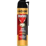 Mortein 600 ml - 2 in 1 Mosquito Killer & Cockroach Killer Spray - 600ml | All Insect Killer | Lemon Fragrance | 100% Kill Guarantee | Mosquito Repellent, Mosquito Spray Aerosol