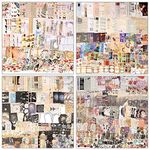 Draupnir 800Pcs Vintage Scrapbooking Stickers Paper Pack, DIY Retro Journaling Scrapbooking Supplies Decorative Stickers Paper Kit for Scrapbook and Bullet Journal - Collection