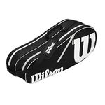 Wilson Advantage II Six Pack Tennis Bag, Black/White