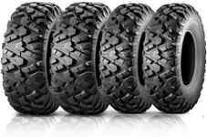 MaxAuto Set of 4 UTV ATV Tires 25x8
