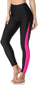 ATTRACO Swim Pants for Women Long Swimming Tights Swimming Leggings Hot Pink L