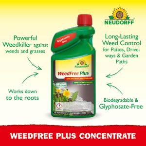 Neudorff WeedFree Plus Weed Killer Concentrate, 1020ml