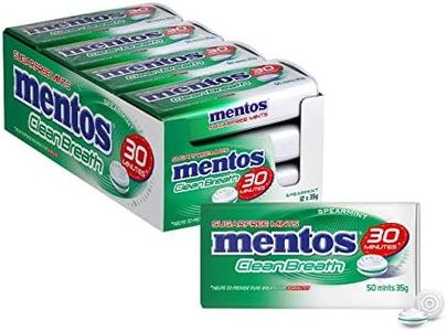 Mentos Clean Breath Mints,12 Tins, 12 x 35 Grams, Spearmint