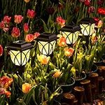 Solpex 6 Pack Solar Pathway Lights Outdoor, LED Solar Garden Lights, Waterproof Solar Landscape Lights for Lawn, Patio, Yard, Garden, Walkway