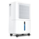 2,500 Sq Ft Basement Dehumidifier with Drain Hose, 31 Pint Dehumidifiers for Home with 3 Modes, Smart Humidity Control and Display, Timer