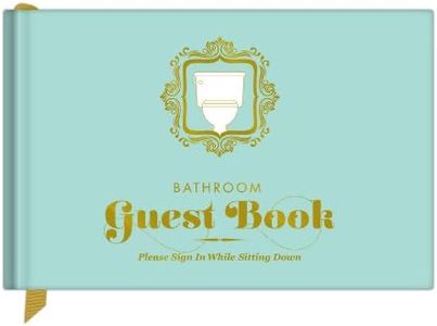 Knock Knock Bathroom Guest Book, Funny Guest Bathroom Book, Adults, Fill-in-the-Blank Book, 112 Pages