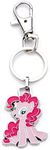 Hasbro Jewelry Girls My Little Pony Base Metal with Enamel Pinkie Pie with Stainless Steel Key Chain, Available in Silver/Pink Color, One Size Key Chain,MLPPPKC01, One Size, Stainless Steel