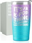 Onebttl Kpop K-Pop Gifts for Teen Girl, Women, Stainless Steel Tumbler with Lid and Straw 20oz/590ml for Korean Pop Lovers, Friends for Christmas, Birthday - You Wouldn't Understand