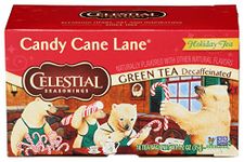 Celestial Seasonings Celestial Seasonings, Holiday Green Tea, Candy Cane Lane, Decaffeinated, 20 Tea Bags, 1.4 oz (39 g) - Case of 6 - 20 Bag