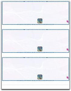 EZ Checks 3 Checks Per Page Hologram High Security Laser Check Stock | 150 Sheets/450 Checks | Blue/Maroon