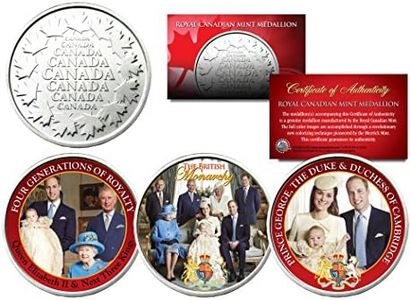 BRITISH ROYAL FAMILY Set of 3 Royal Canadian Mint Medallion Coins PRINCE WILLIAM