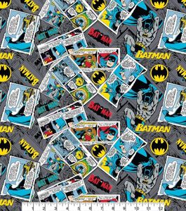Tela DC Batman (Tela de Batman - Collage gris)
