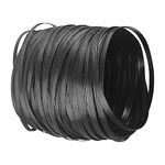 Eagles Wicker Repair Kit, 230Ft/70m Synthetic Rattan Repair Material Waterproof Flat Ribbon for Garden Patio Furniture and Rattan Chair Sofa Basket(8mm W x1.2mm THK)-Black Stripes