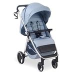 My Babiie MB160 Pushchair – from Birth to 4 Years (22kg), 4-Wheel Suspension, Large Basket, XL Canopy, Foldable, Compact, Stroller with Footmuff, Cup Holder, Rain Cover – Dani Dyer Blue Plaid