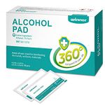 Winner Medical 50 Sheet Alcohol Wipes, 75% Ethanol Hand & Skin Disinfecting Wipes, Individually Wrapped Sterile Alcohol Swabs, 4 Layers of Sterile Alcohol Pre Pads (11 x15 cm) For UK