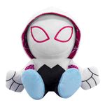 Bleacher Creatures Marvel Ghost Spider (Spider-Gwen) 8" Kuricha Sitting Plush- Soft Chibi Inspired Toy